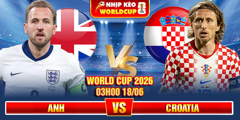 Soi Kèo Anh Vs Croatia 03h00 18/06 – World Cup 2026